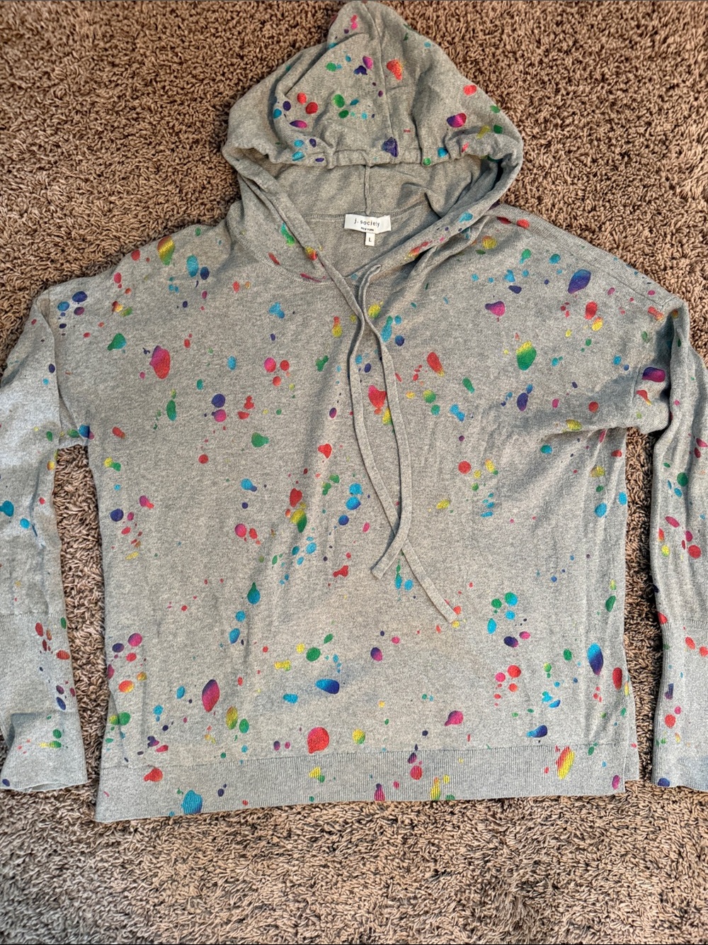 100% cotton super fun hoodie!